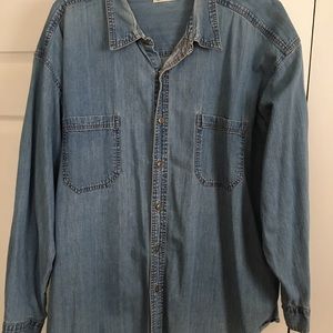 Men’s Falls Creek 3XLT Denim Button-Down Shirt